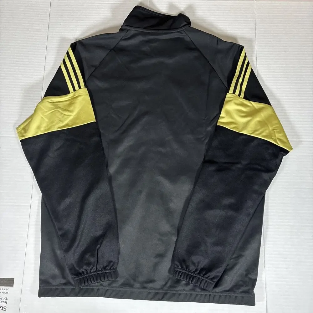 NWT Adidas Liverpool FC LFSTLR Black & Gold Soccer Track Jacket KC7802 Men's L